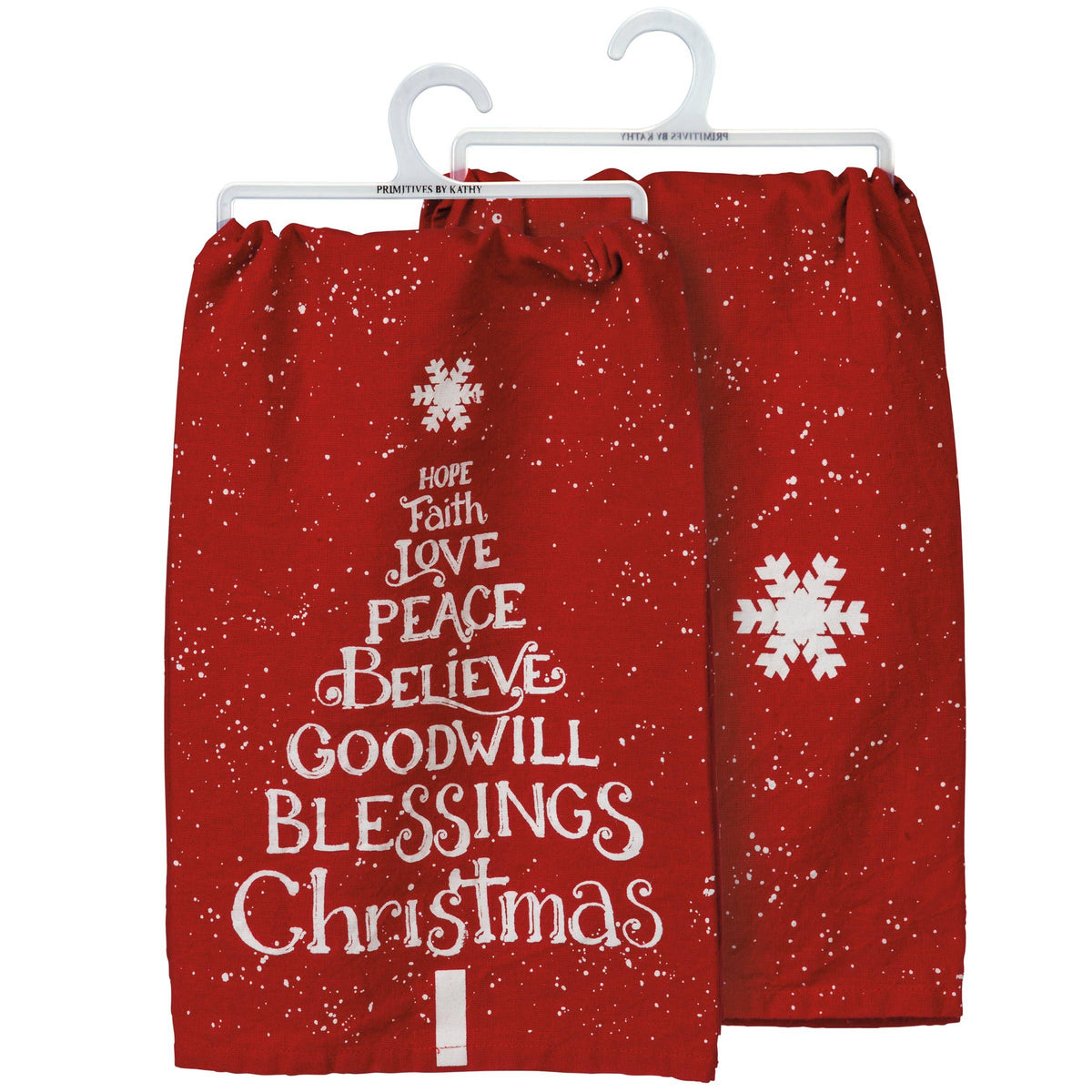 Love Peace Blessings Christmas Kitchen Towel