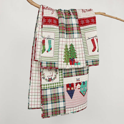 Home for Christmas Quilted Throw