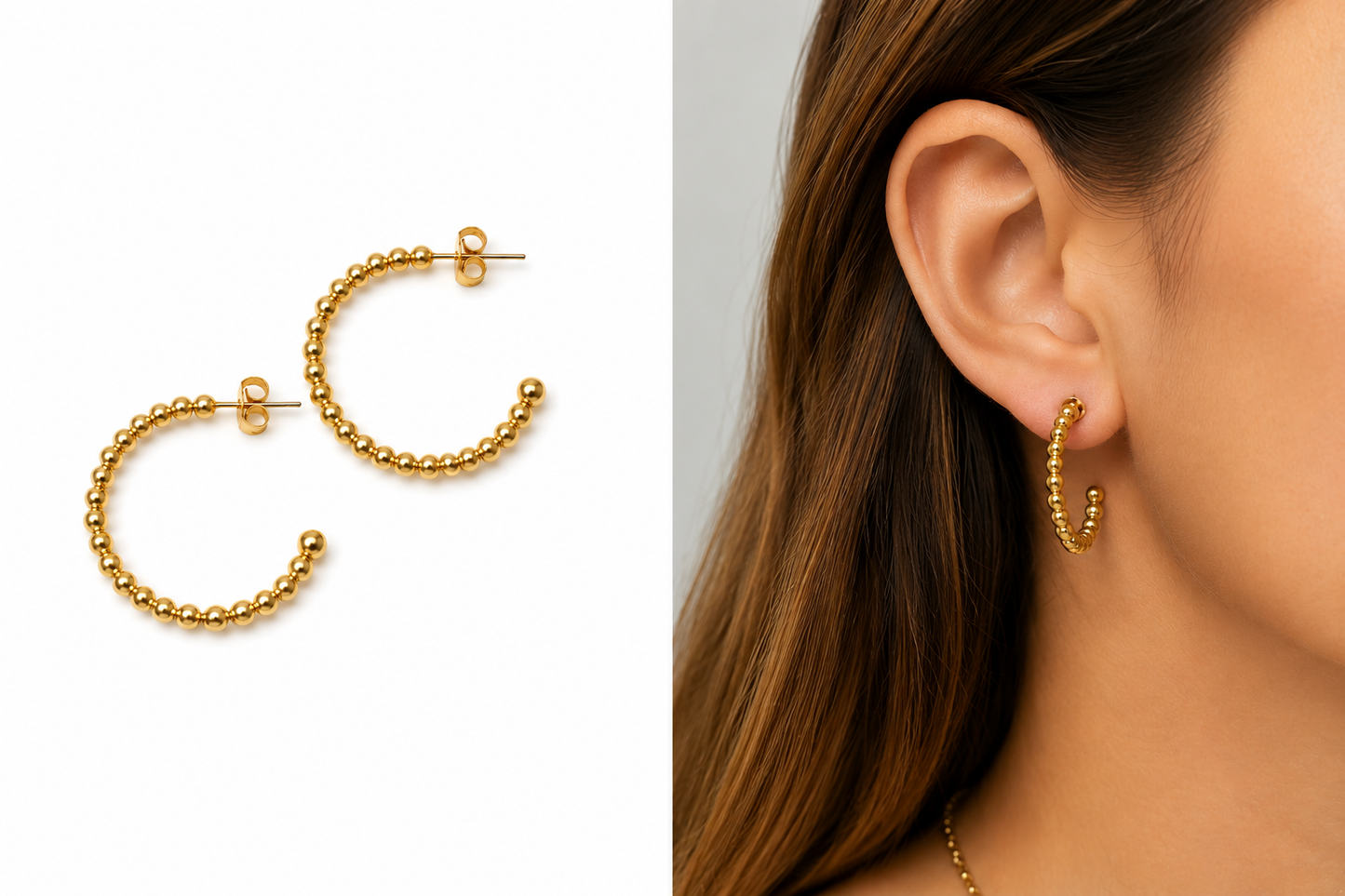GOLD HOOP EARRINGS