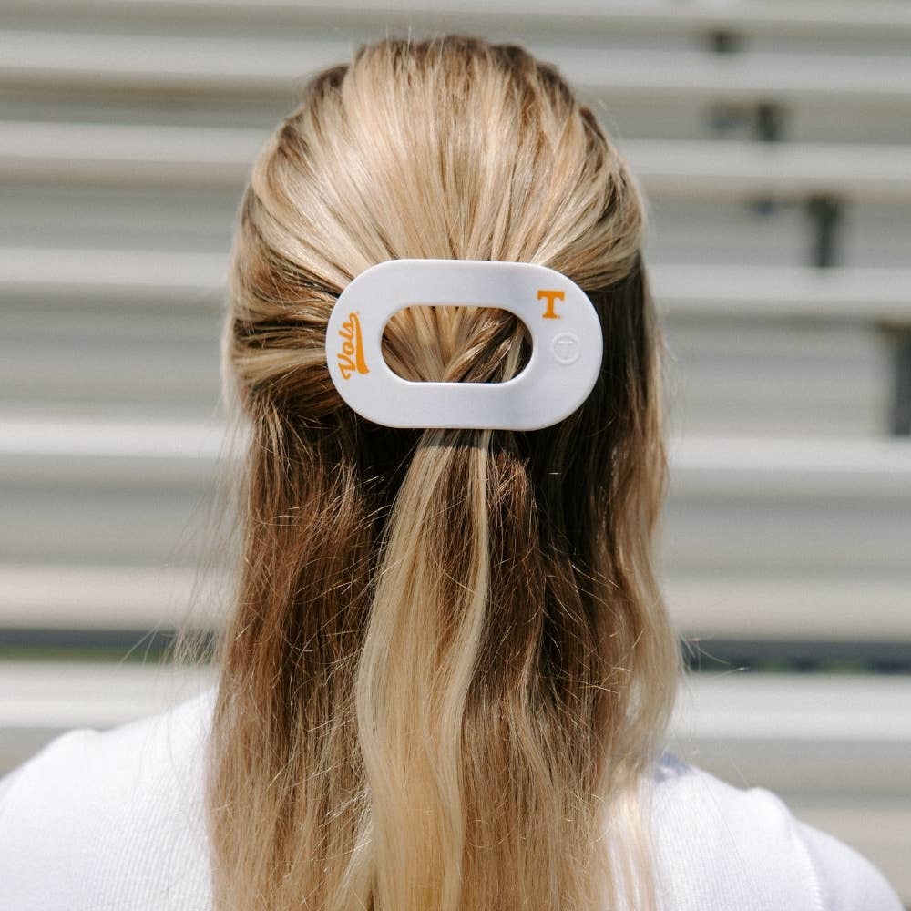 Go Vols! Medium Flat Round Hair Clip Teleties