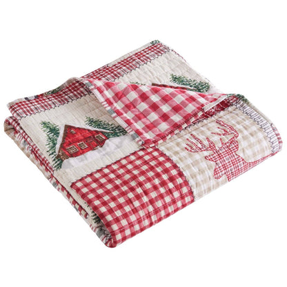 Home for Christmas Quilted Throw