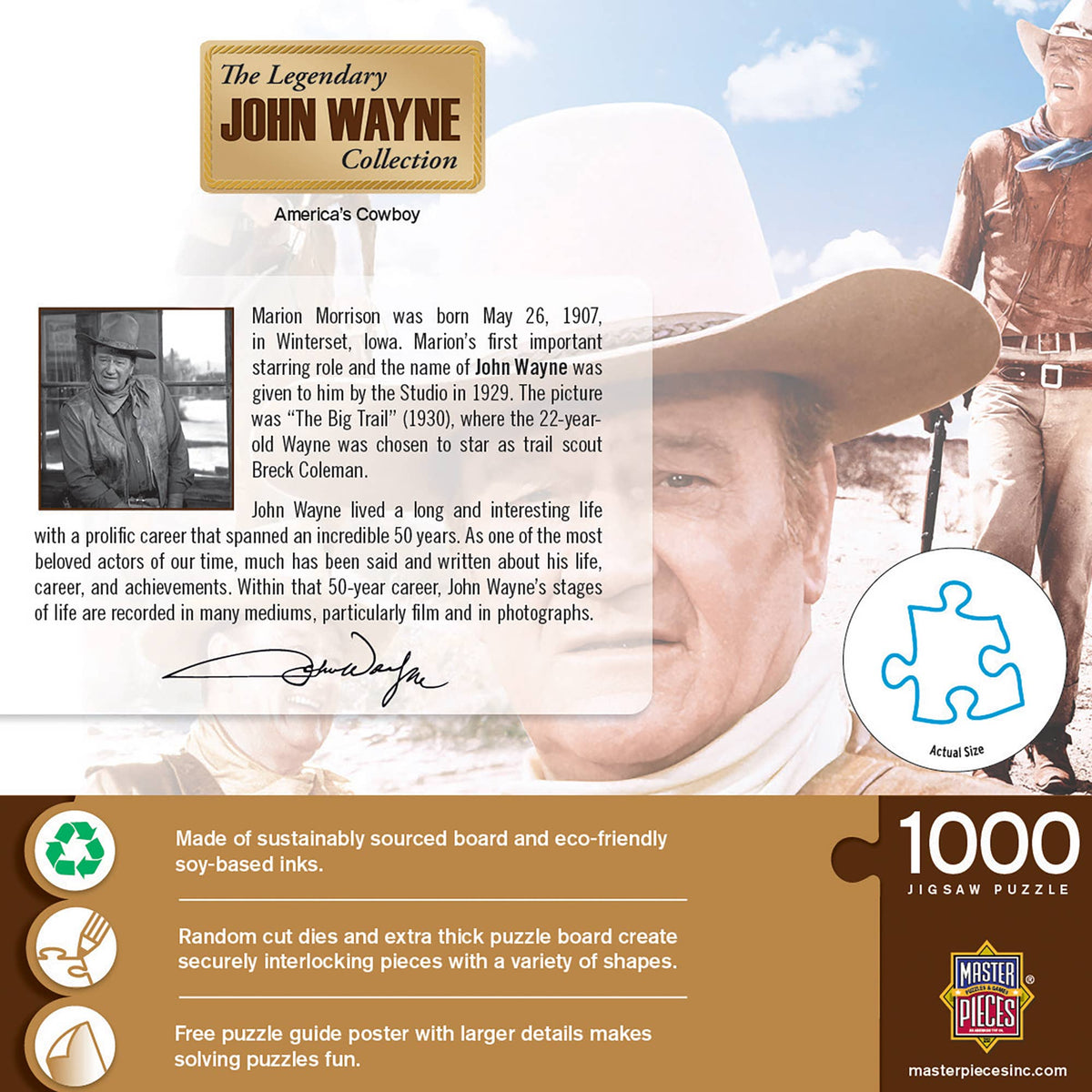 John Wayne Collection - America's Cowboy 1000 Piece Puzzle