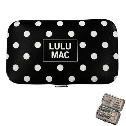 Black/White Dot Manicure Set