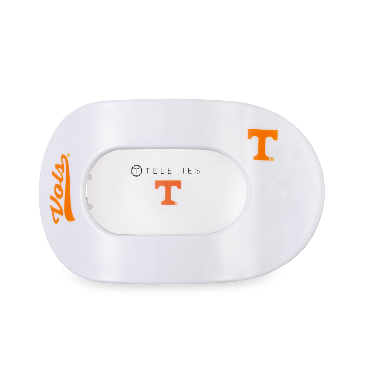 Go Vols! Large Flat Round Hair Clip Teleties